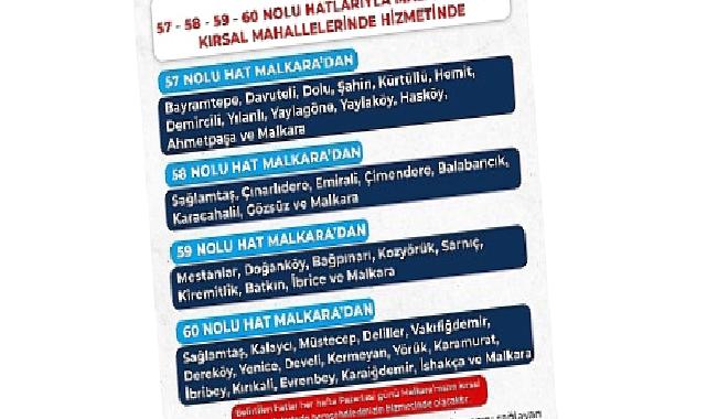 Malkara’mızın kırsal mahallelerinde toplu taşıma dönemi başlıyor