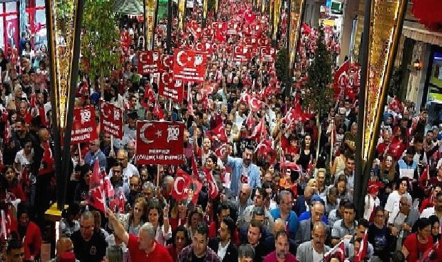 Menemen’de cumhuriyet kutlamaları fark yarattı