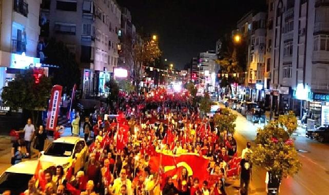 Narlıdere, 100. Yılda Cumhuriyet Ateşi ile aydınlandı