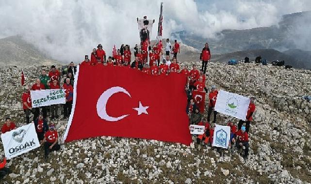 Osmangazili dağcıların ‘100. Yıl’ zirve tırmanışı