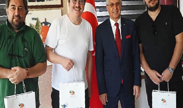 Oyuncu İbrahim Büyükak’dan Başkan Topaloğlu’na Ziyaret