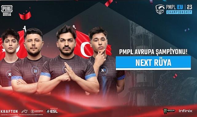 Temsilcimiz Next Rüya, 4,2 milyon TL ödül havuzu bulunan PMPL Avrupa Şampiyonu oldu 