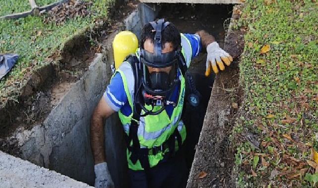 Yağmur suyu hatlarının temizliği devam ediyor