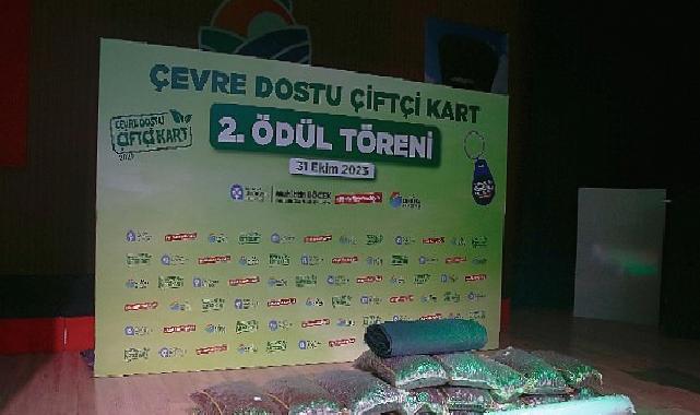 Çevre dostu çiftçiler ödüllendirildi
