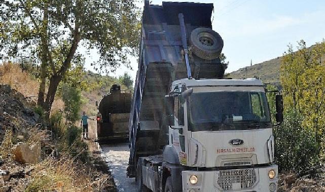 Manavgat Güzelyalı ve Değirmenli  grup yolunda asfalt çalışması 