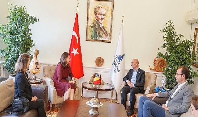Romanya Başkonsolosu Stefan’dan Soyer’e veda ziyareti