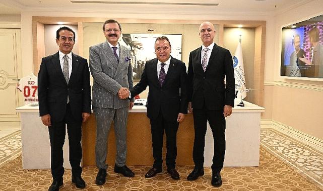TOBB Başkanı Hisarcıklıoğlu’dan Başkan Böcek’e ziyaret