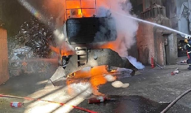 İtfaiyeden Dilovası’ndaki yangına müdahale
