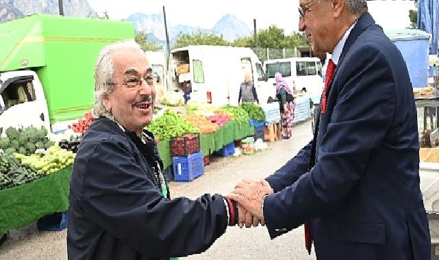 Başkan Topaloğlu’ndan pazar esnafına ziyaret