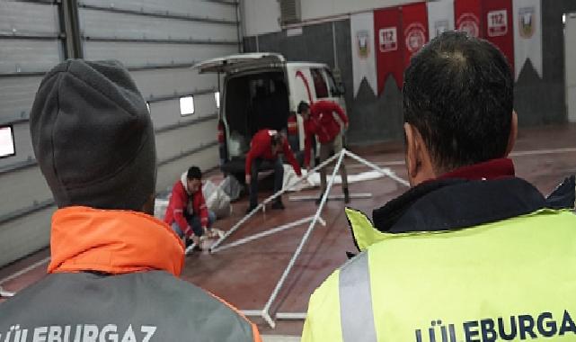 “Belediye personeline deprem çadırı kurulumu eğitimi”