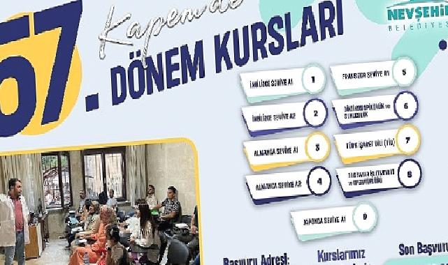 KAPEM’de 57. dönem kursları için kayıtlar başladı