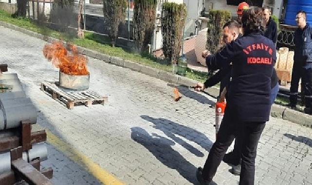 Kocaeli İtfaiyesi eğitimlerine devam ediyor
