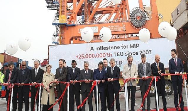 Mersin Uluslararası Limanı 25 milyon TEU’nun üzerinde konteyner elleçleyerek yeni bir kilometre taşına ulaştı