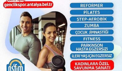 Antalya Büyükşehir ile 7’den 70’e herkes sporla buluşacak